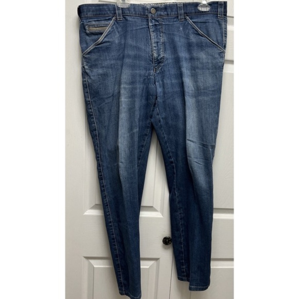 Meyer Jeans Mens Size W38x31 Blue‎ Denim Straight Leg Cotton Stretch